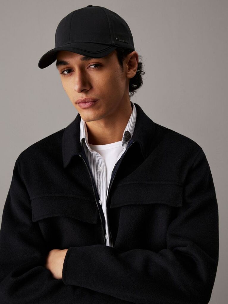 Μαύρο Καπέλο Από Twill  Άνδρας