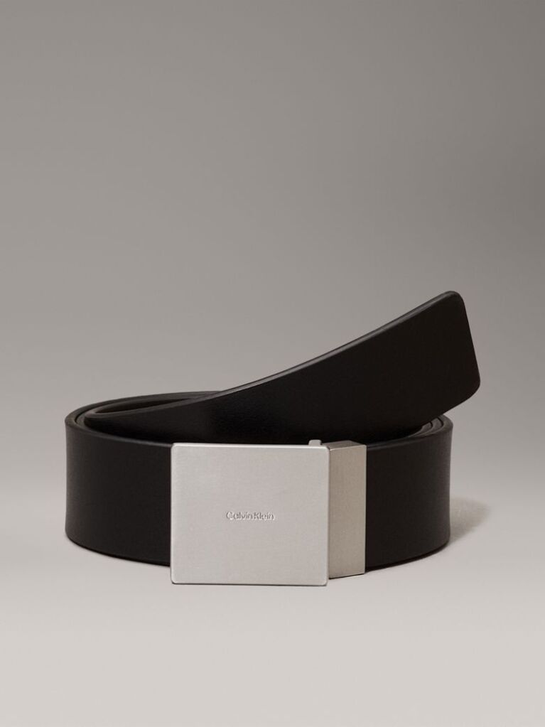 Black Leather Belt  Men