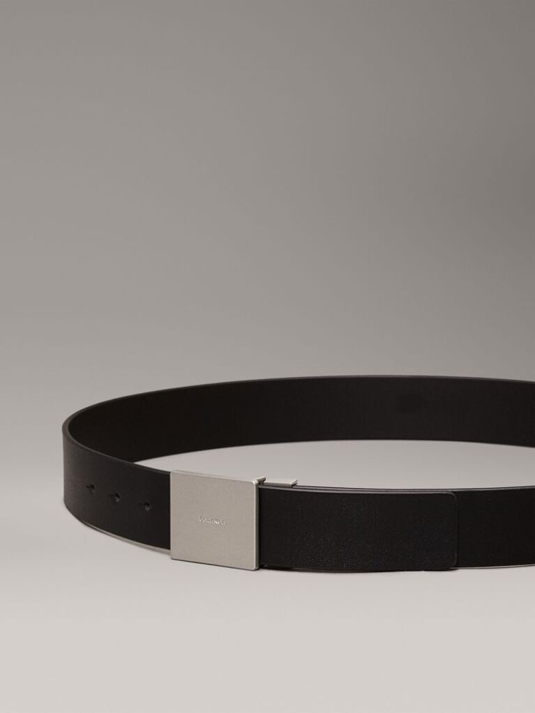 Black Leather Belt  Men