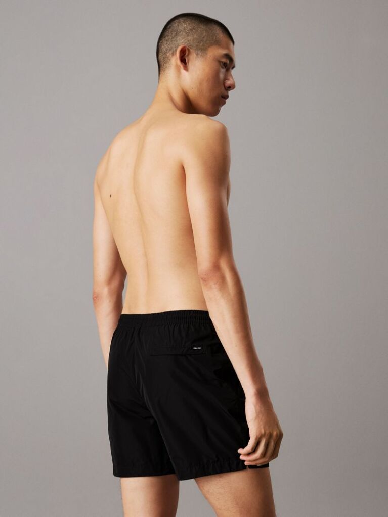 Black Medium Drawstring Swim Shorts - CK Essentials  Men