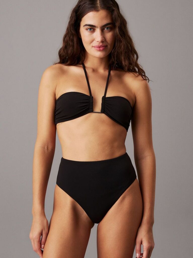 Black Bandeau Bikini Top - CK Wire  Women