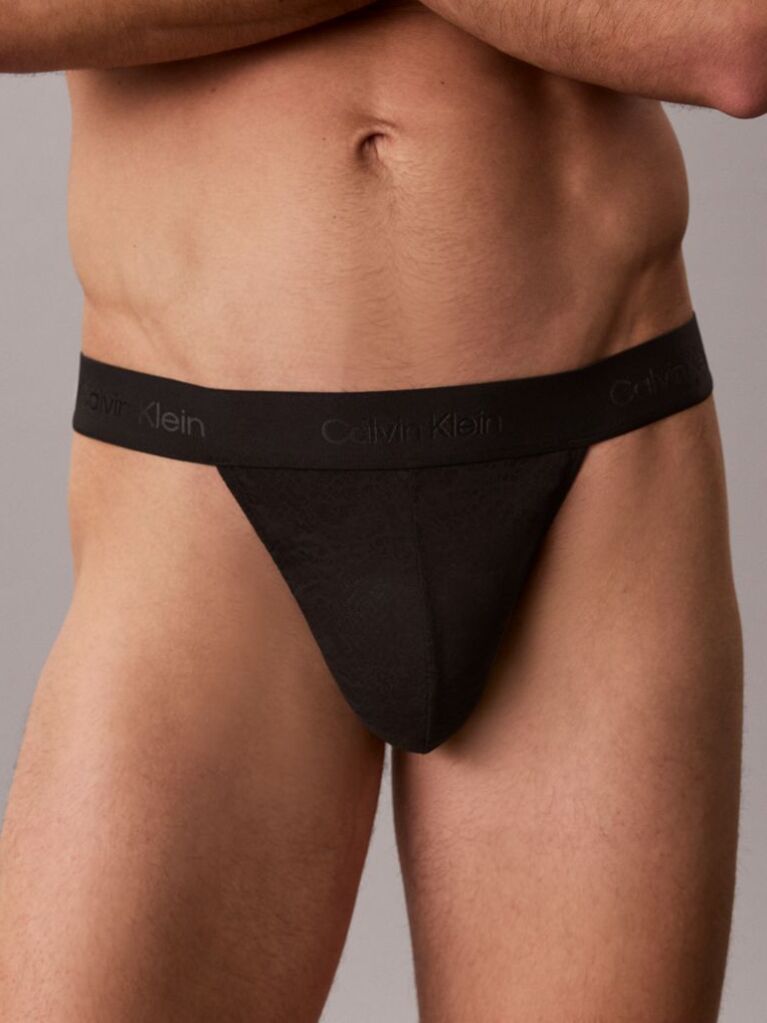 Black Thong - Sculpt Lace  Men
