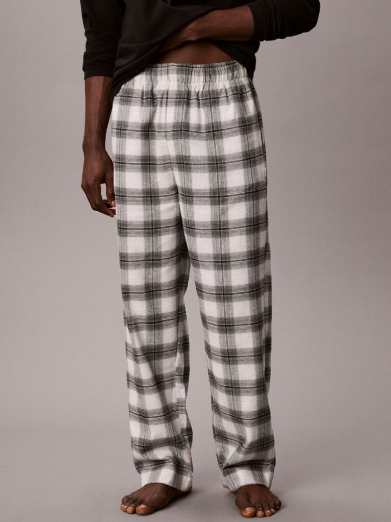Black Flannel Pyjama Set  Men