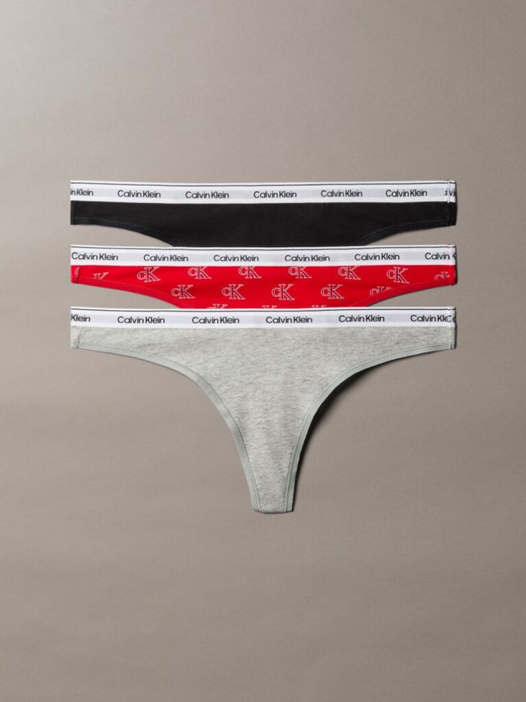 Multi 3 Pack Thongs - Icon Logo  Women