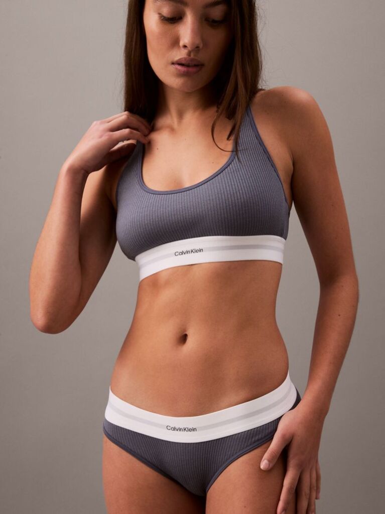 Γκρι Σουτιέν Bralette - Cotton Modal Rib  Γυναίκα