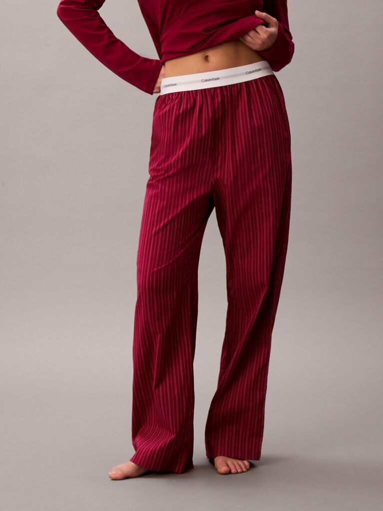 Red Pants Pyjama Set  Women