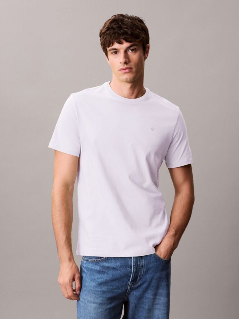 White Crew Neck T-Shirt  Men