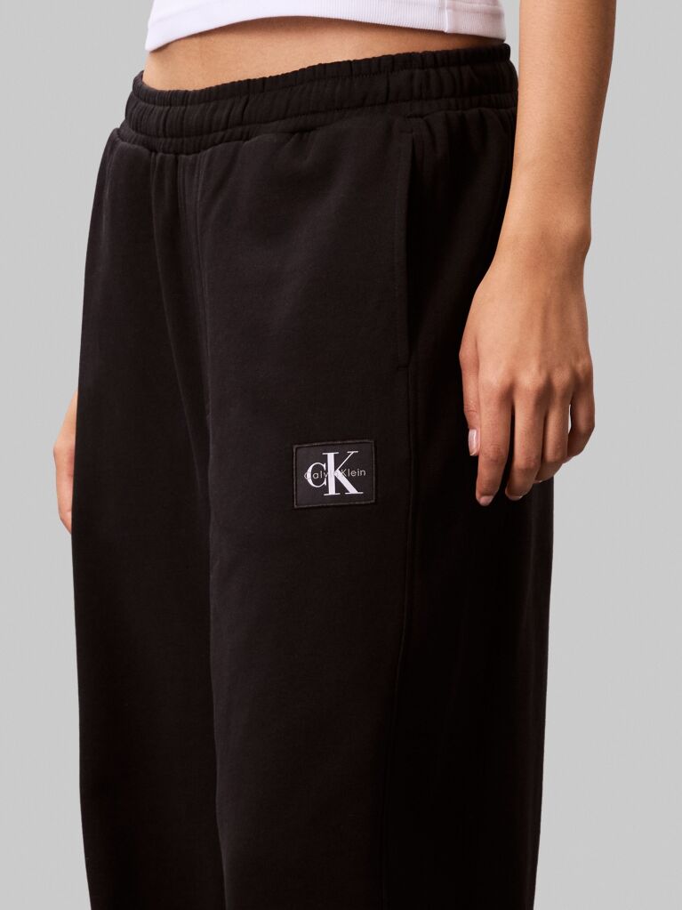 Black Terry Cotton Joggers  Women