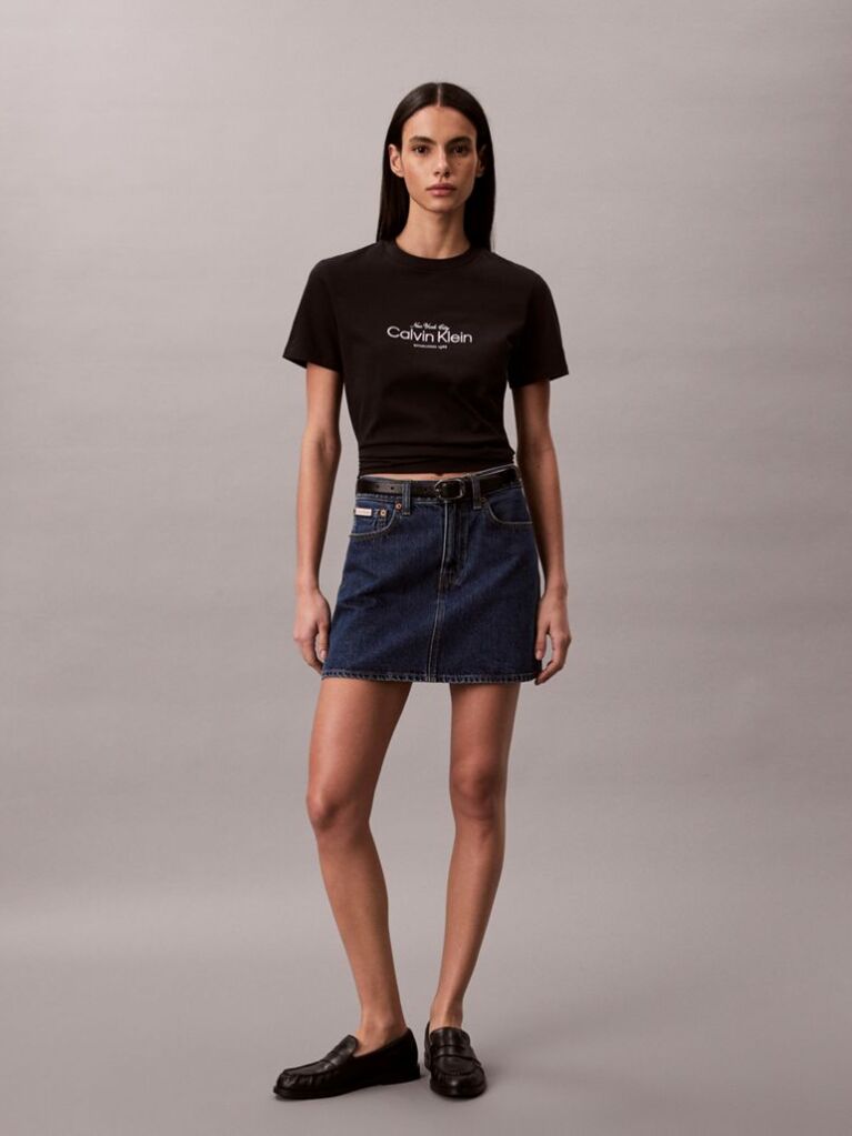 Black Classic NYC Logo T-shirt  Women