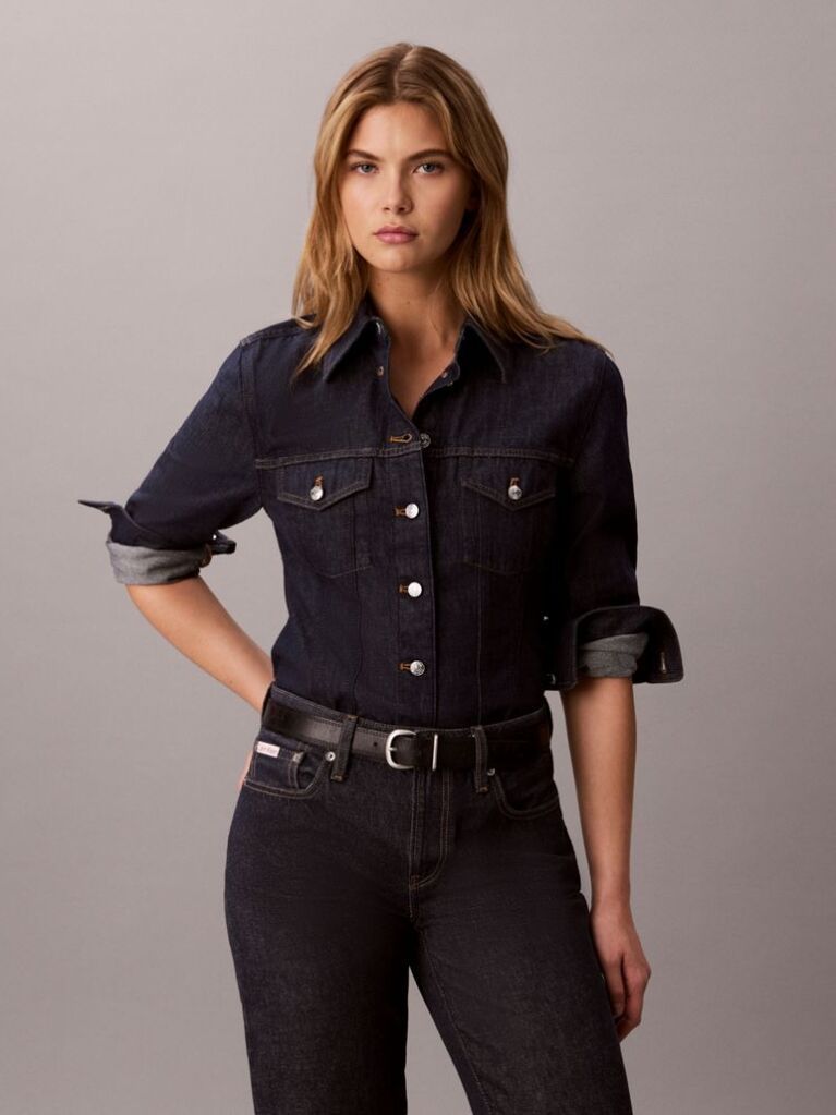 Denim Κλασικό Denim Πουκάμισο Trucker  Γυναίκα