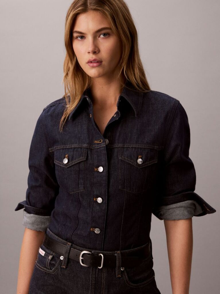 Denim Κλασικό Denim Πουκάμισο Trucker  Γυναίκα