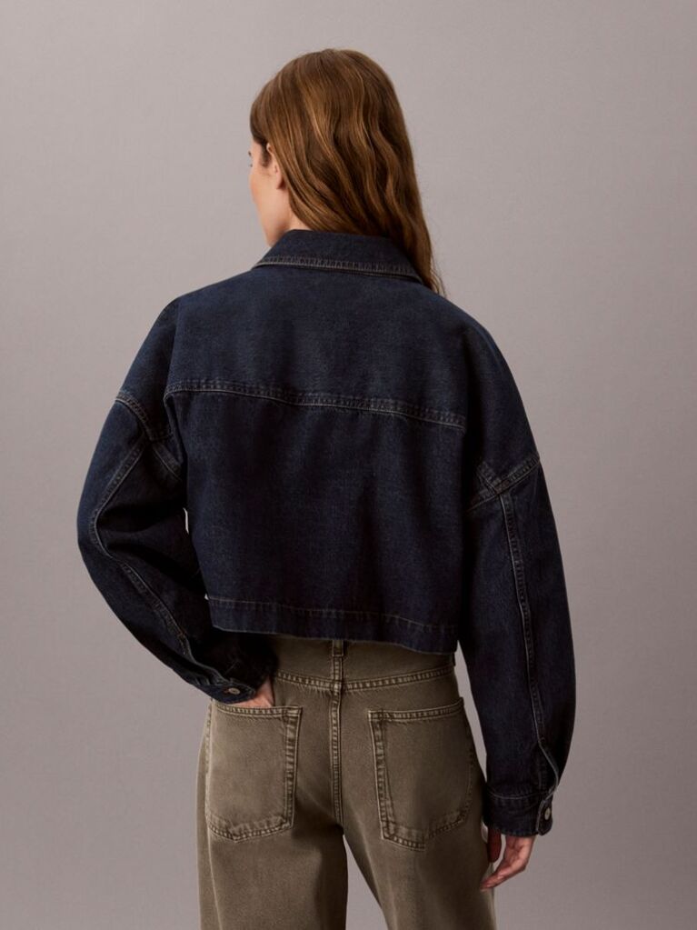 Denim Κοντό Denim Πουκάμισο Cropped  Γυναίκα