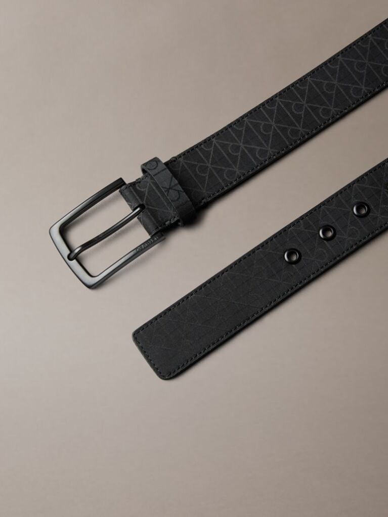 Μαύρο Ζώνη Ripstop Με Jacquard Λογότυπο  Άνδρας