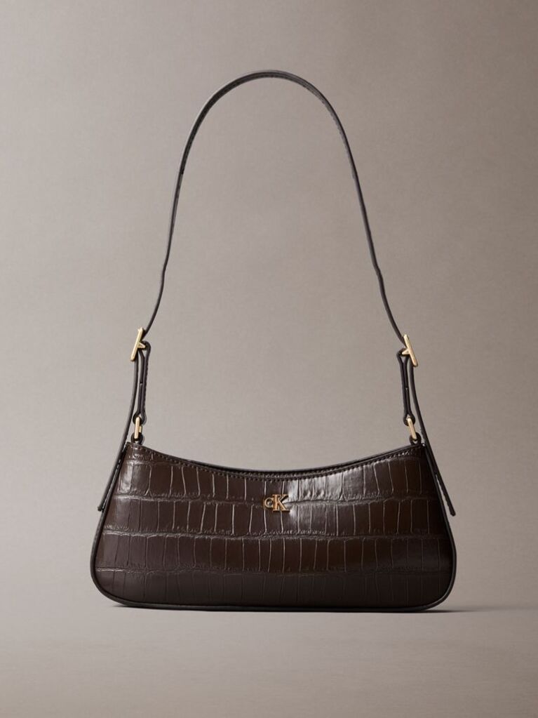 Brown Monogram Crocodile Shoulder Bag  Women