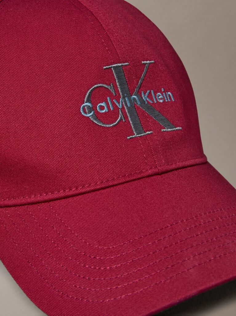 Red Twill Logo Cap  Men