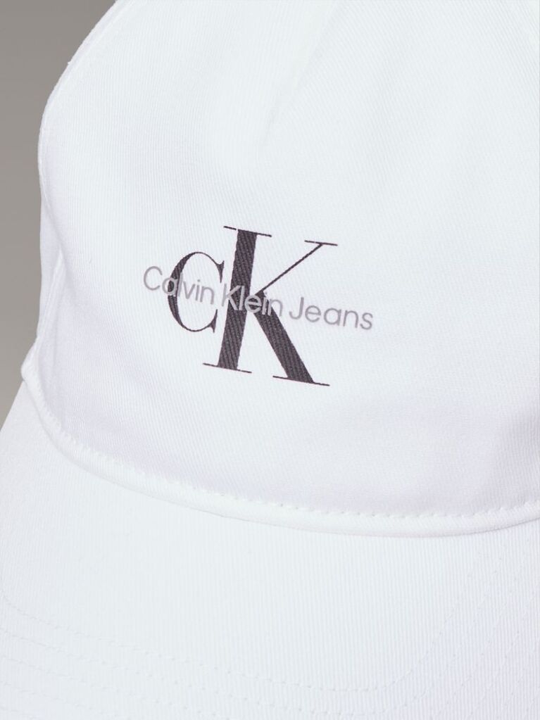 White Printed Baseball Cap  Men