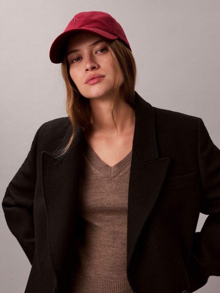 Pink Twill Logo Cap  Women