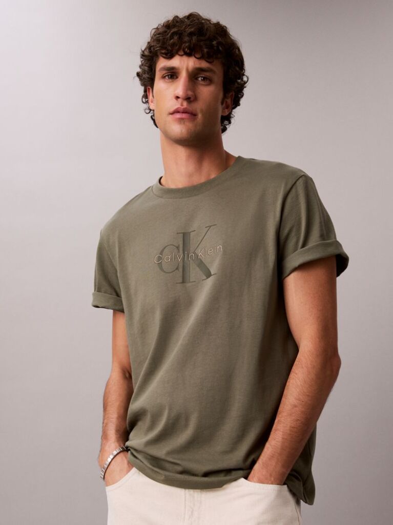 Πράσινο T-Shirt Με Λογότυπο  Άνδρας