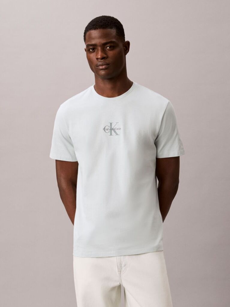 Green Monogram Logo T-shirt  Men