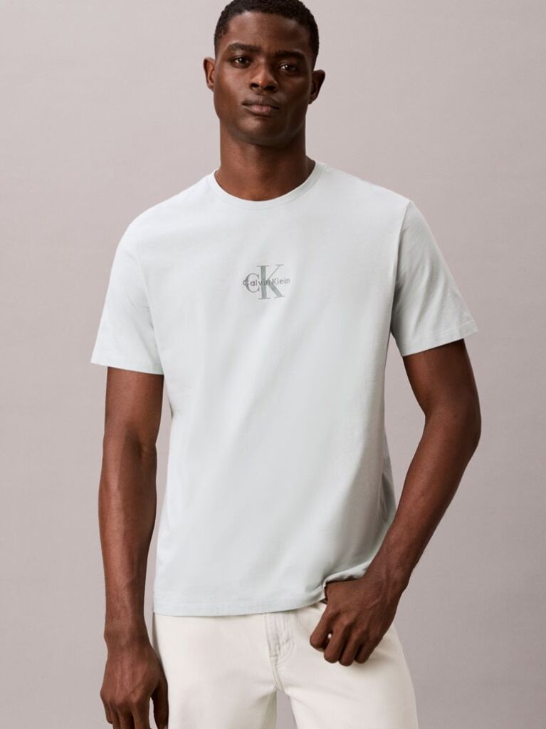 Green Monogram Logo T-shirt  Men