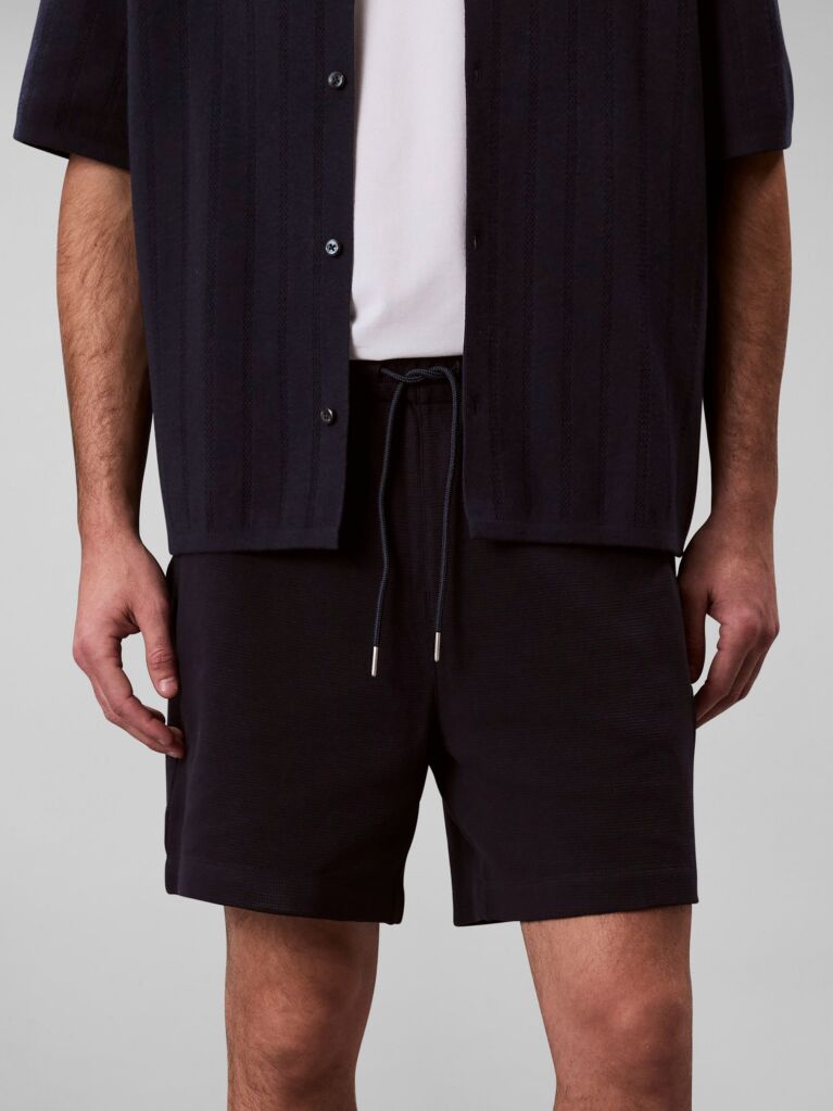 Blue Waffle Shorts  Men