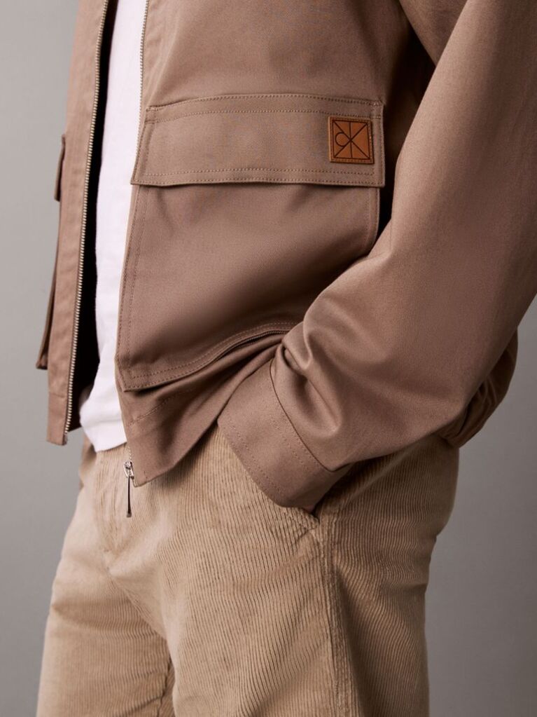 Khaki 90s Straight Corduroy Chino Pants  Men