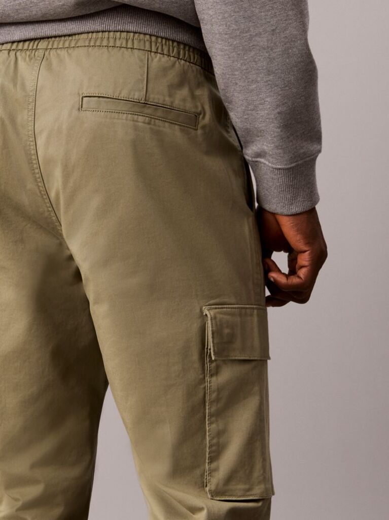 Πράσινο Cargo Παντελόνι Σε Skinny Γραμμή Από Twill  Άνδρας