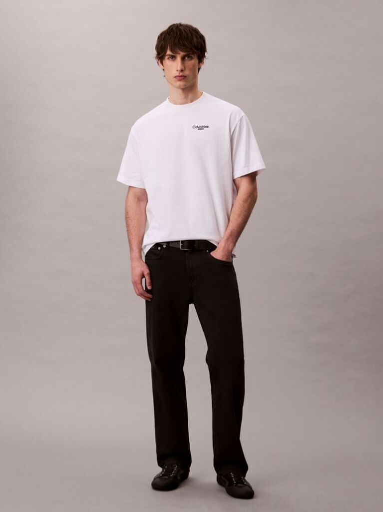 White Back Logo T-shirt  Men