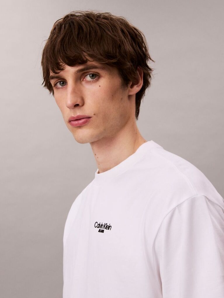 White Back Logo T-shirt  Men
