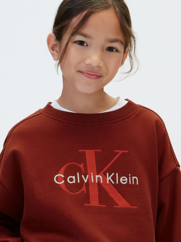 Red Kids' Signature Logo Sweatshirt  Girls