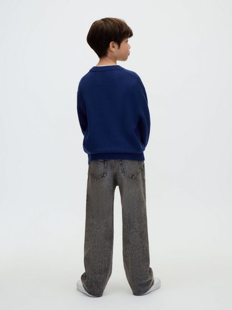 Blue Kids' Relaxed Wool Jumper  Boys