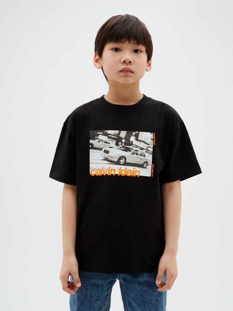Black Kids' Logo T-shirt  Boys