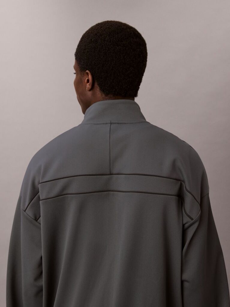 Grey Breathable Travel Track Jacket  Men