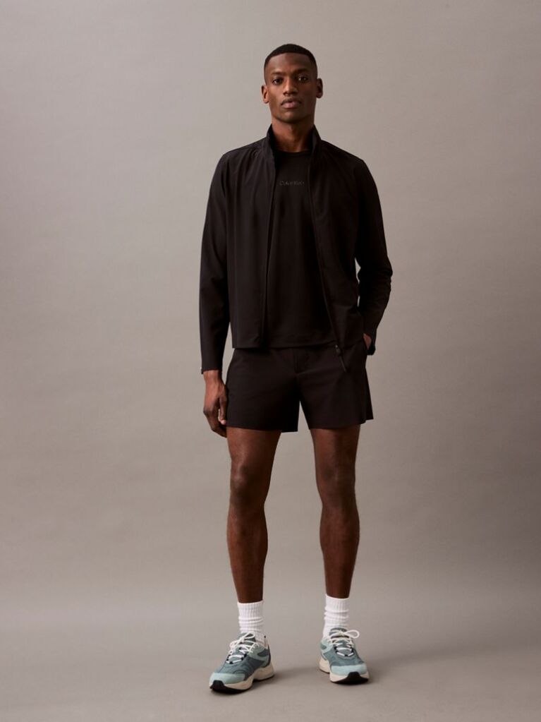 Black Travel Gym Shorts  Men