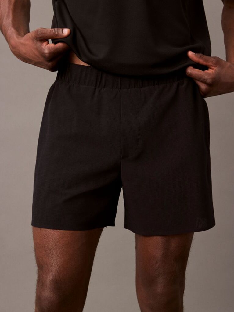 Black Travel Gym Shorts  Men