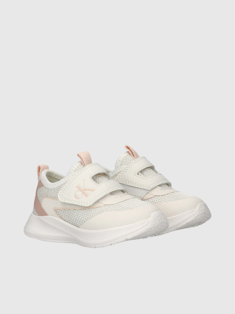 Λευκό Χαμηλά Sneakers Με Velcro  Κορίτσι