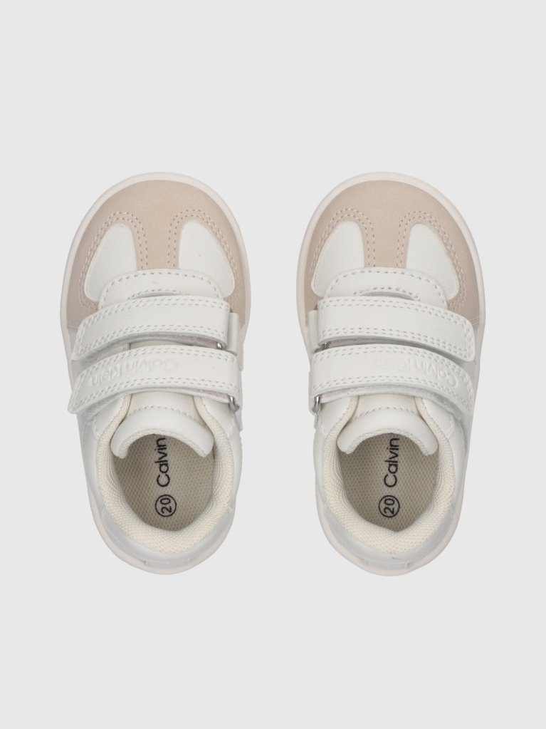 Λευκό Χαμηλά Sneakers Με Velcro  Παιδικό Unisex