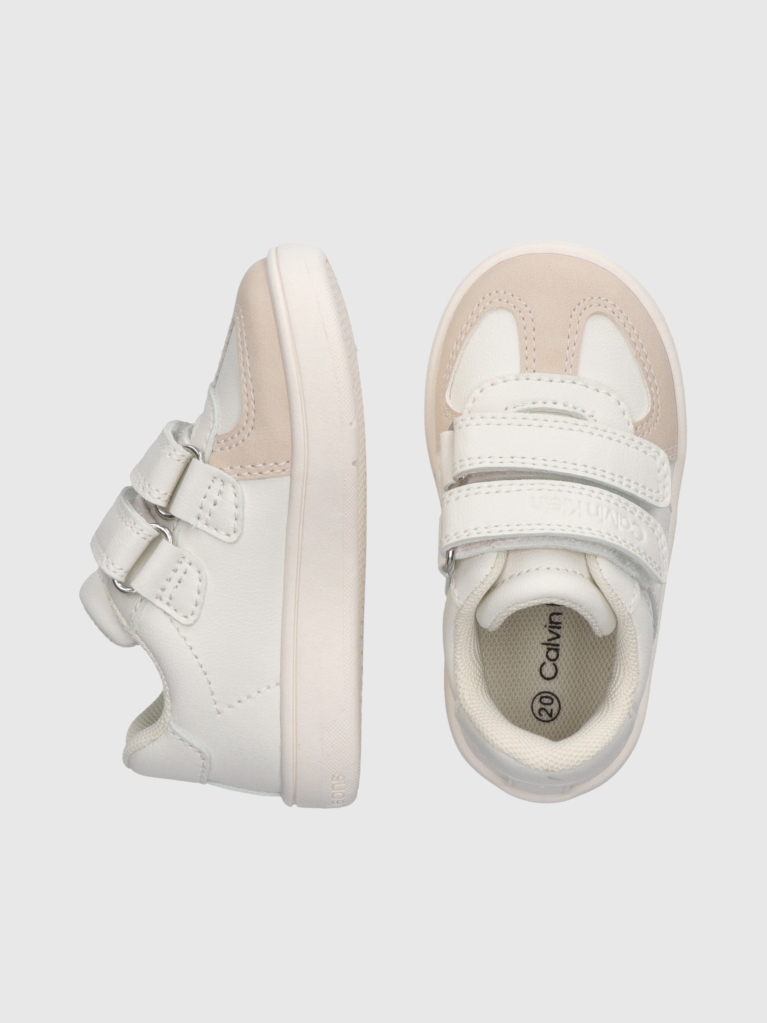 Λευκό Χαμηλά Sneakers Με Velcro  Παιδικό Unisex