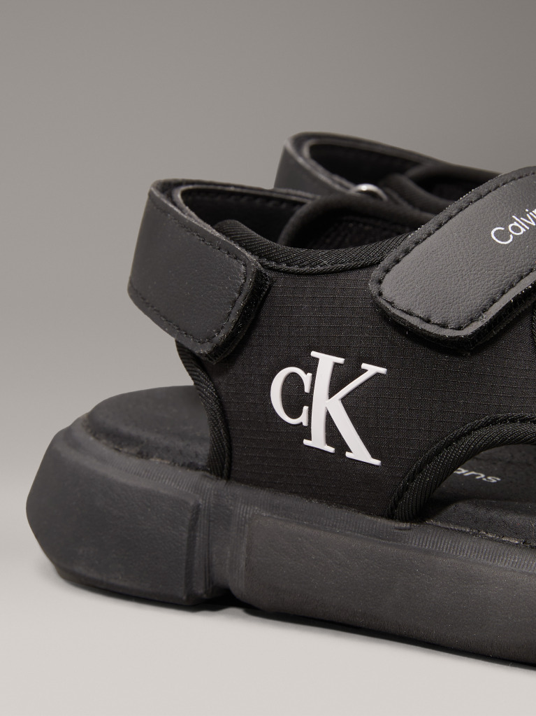 Black Velcro Sandal  Boys