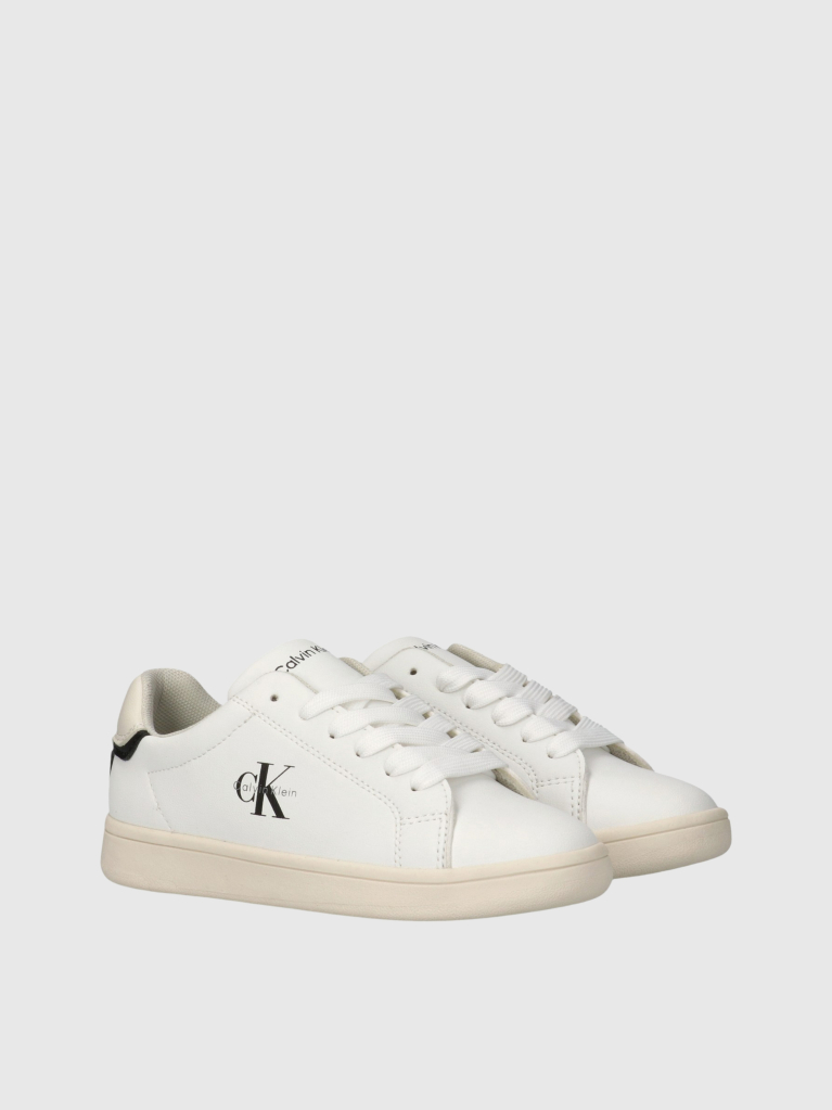 Λευκό Παιδικά Δετά Sneakers Με Χαμηλό Κόψιμο  Παιδικό Unisex