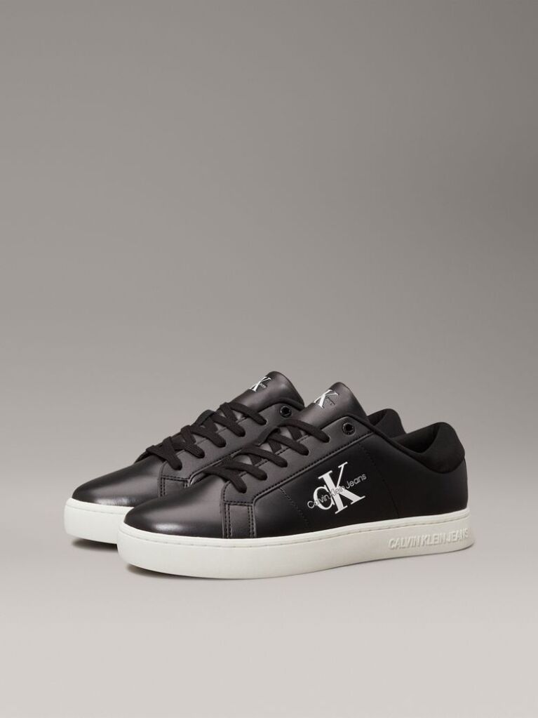 Μαύρο Δερμάτινα Sneakers  Άνδρας