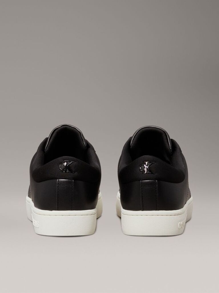 Μαύρο Δερμάτινα Sneakers  Άνδρας