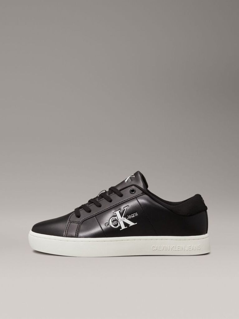 Μαύρο Δερμάτινα Sneakers  Άνδρας