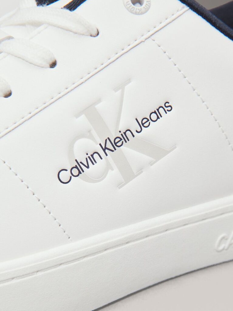 White Leather Trainers  Men