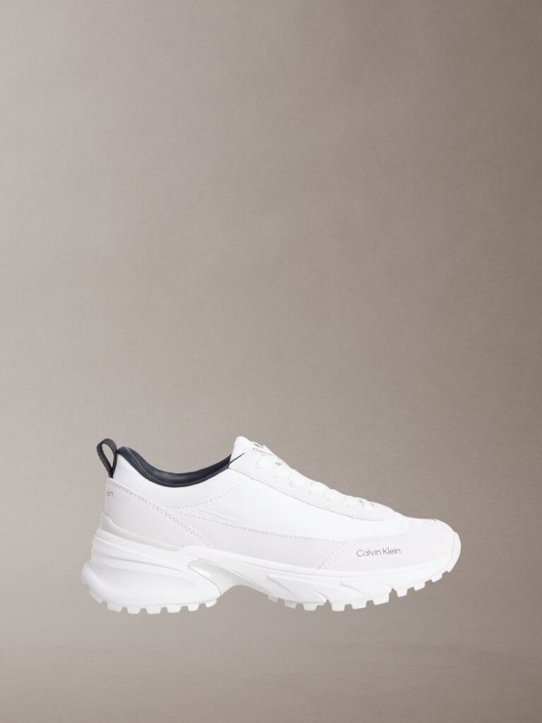 Λευκό Sneakers Από Σουέτ Και Νάιλον  Άνδρας