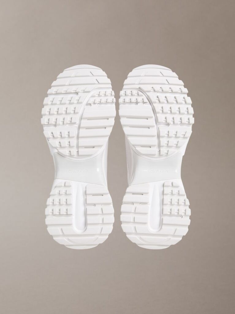 Λευκό Sneakers Από Σουέτ Και Νάιλον  Άνδρας