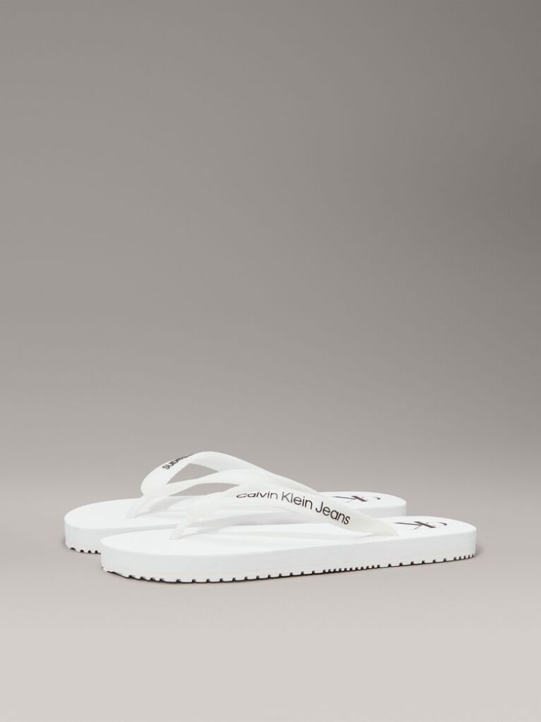 White Flip Flops  Women