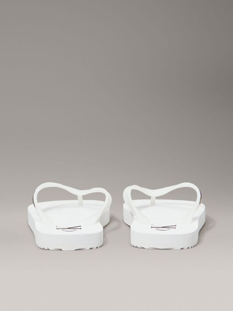 White Flip Flops  Women