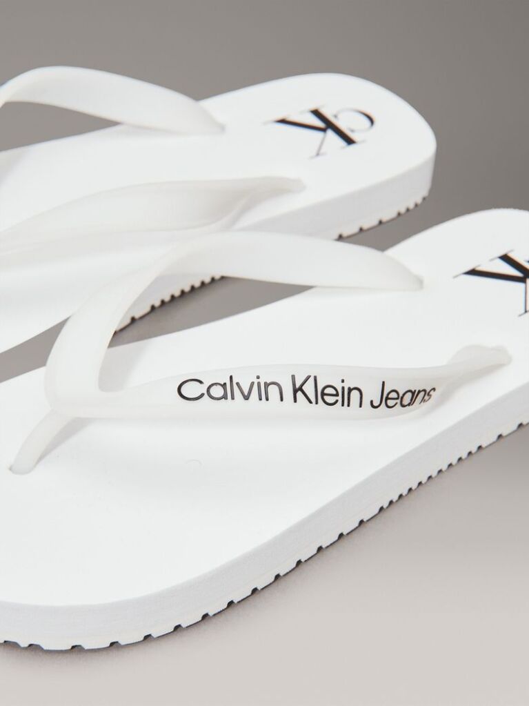 White Flip Flops  Women