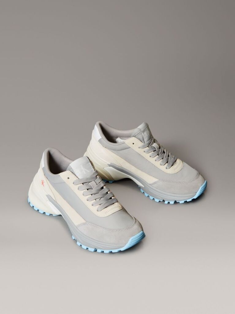 Γκρι Δερμάτινα Sneakers  Γυναίκα